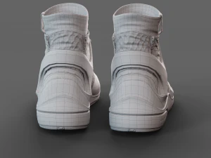 Realistic Cyberpunk Sport Shoes 3D Model