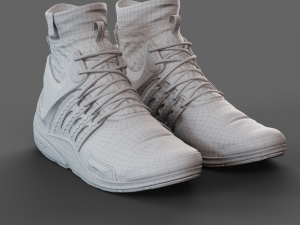Realistic Cyberpunk Sport Shoes 3D Model