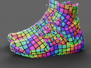 Realistic Cyberpunk Sport Shoes 3D Model