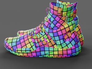 Realistic Cyberpunk Sport Shoes 3D Model