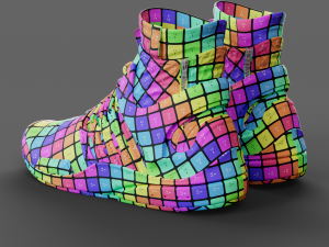 Realistic Cyberpunk Sport Shoes 3D Model
