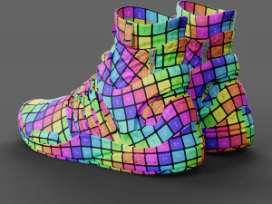 Realistic Cyberpunk Sport Shoes 3D Model