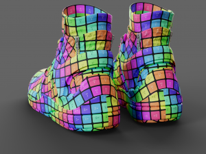 Realistic Cyberpunk Sport Shoes 3D Model