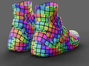 Realistic Cyberpunk Sport Shoes 3D Model