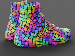 Realistic Cyberpunk Sport Shoes 3D Model