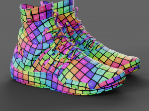 Realistic Cyberpunk Sport Shoes 3D Model