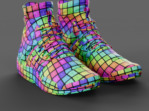 Realistic Cyberpunk Sport Shoes 3D Model
