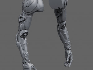 Realistic Cyberpunk Arm Augment 3D Model