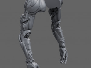 Realistic Cyberpunk Arm Augment Modello 3D