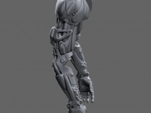 Realistic Cyberpunk Arm Augment Modello 3D