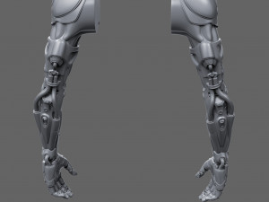 Realistic Cyberpunk Arm Augment Modello 3D