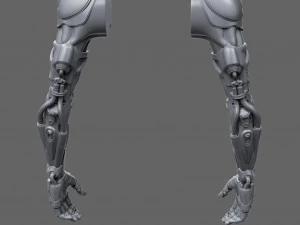Realistic Cyberpunk Arm Augment 3D Model