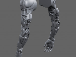 Realistic Cyberpunk Arm Augment Modello 3D