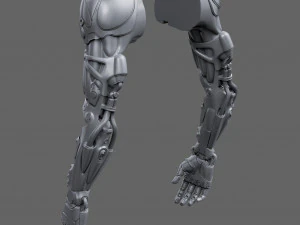 Realistic Cyberpunk Arm Augment 3D Model