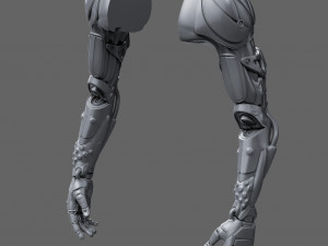Realistic Cyberpunk Arm Augment Modello 3D