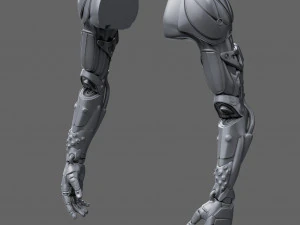 Realistic Cyberpunk Arm Augment 3D Model