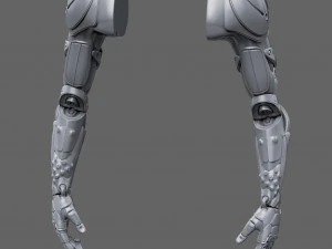 Realistic Cyberpunk Arm Augment 3D Model