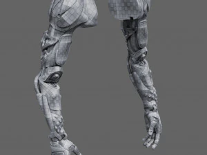 Realistic Cyberpunk Arm Augment 3D Model