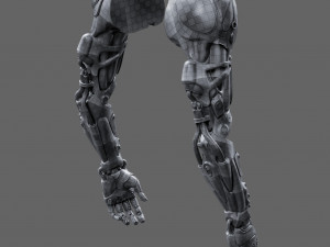 Realistic Cyberpunk Arm Augment Modello 3D