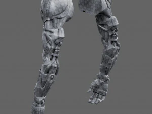Realistic Cyberpunk Arm Augment 3D Model