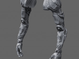 Realistic Cyberpunk Arm Augment Modello 3D