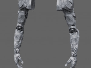 Realistic Cyberpunk Arm Augment Modello 3D