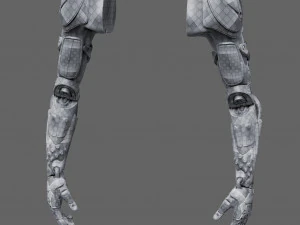 Realistic Cyberpunk Arm Augment 3D Model