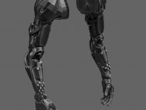 Realistic Cyberpunk Arm Augment 3D Model