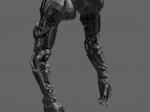Realistic Cyberpunk Arm Augment 3D Model