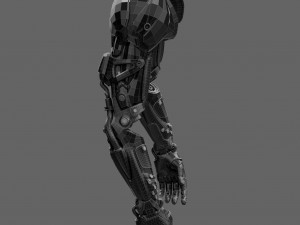Realistic Cyberpunk Arm Augment Modello 3D