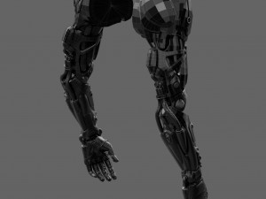 Realistic Cyberpunk Arm Augment Modello 3D