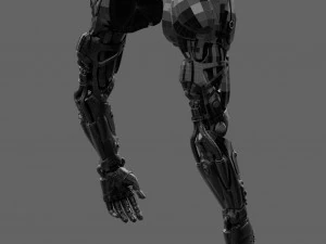 Realistic Cyberpunk Arm Augment 3D Model