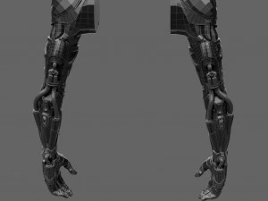 Realistic Cyberpunk Arm Augment 3D Model