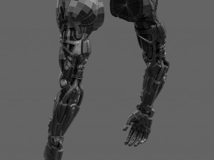 Realistic Cyberpunk Arm Augment Modello 3D
