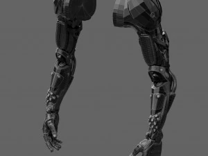 Realistic Cyberpunk Arm Augment 3D Model