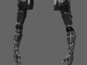 Realistic Cyberpunk Arm Augment Modello 3D