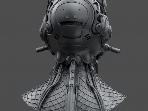 Realistic Cyberpunk Helmet 3D Модель