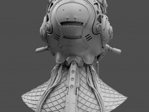 Realistic Cyberpunk Helmet 3D Модель