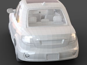 Cartoon Sedan Car 3D 모델