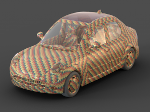 Cartoon Sedan Car 3D 모델