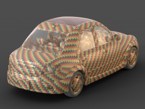 Cartoon Sedan Car 3D 모델
