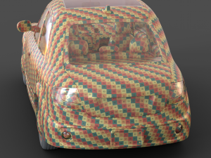Cartoon Sedan Car 3D 모델