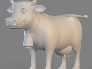 Cartoon Cow 3D Model