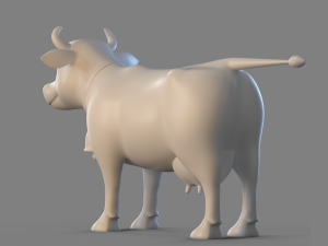 Cartoon Cow Modello 3D