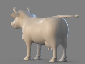 Cartoon Cow 3D Model