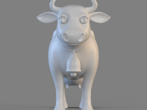 Cartoon Cow Modello 3D