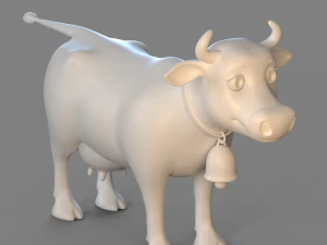 Cartoon Cow 3D Model