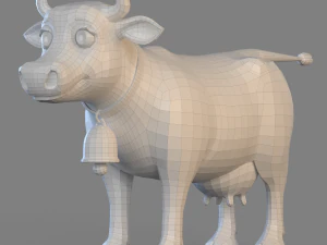 Cartoon Cow 3D Model