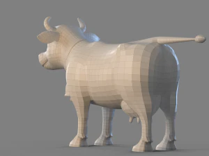 Cartoon Cow 3D Model