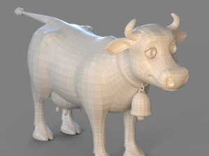 Cartoon Cow 3D Model